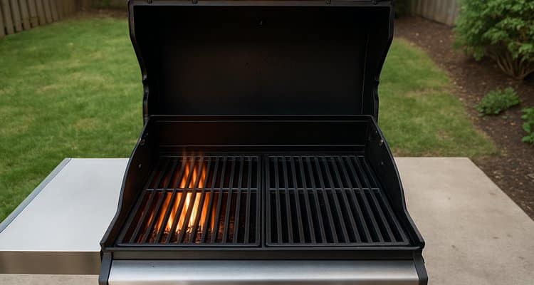 Gas grill two-zone heat setup for cooking riblets Gas grill two-zone heat setup for cooking riblets